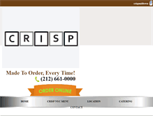 Tablet Screenshot of eatatcrisp.com